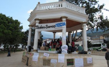 En el parque Águeda Gallardo se reunieron el fin de semana los estudiantes de la Universidad de Pamplona que vinieron de Mocoa, escenario de una catástrofe de origen natural. Roberto Ospino
