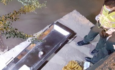 El CTI de la Fiscalía se encargó del levantamiento del cadáver de un hombre que apareció flotando en el río Pamplonita. Cristian Herrera