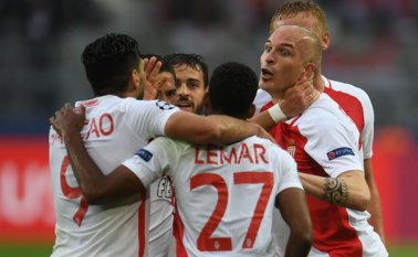 Mónaco derrotó 3-2 al Dortmund. AFP