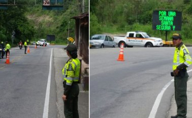 Resaltaron la disminución en accidentalidad vial en un 57 %. Cortesía