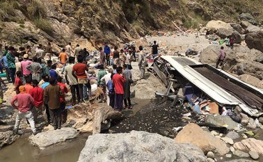 India registra un balance catastrófico en materia de seguridad vial. AFP