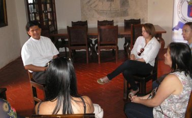 Los funcionarios del Ministerio de Cultura se reunieron con las autoridades culturales de Ocaña para conocer las inquietudes de los gestores. Javier Sarabia