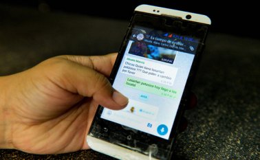 La red social WhatsApp registra fallos desde las 3:00 de la tarde del miércoles. Archivo