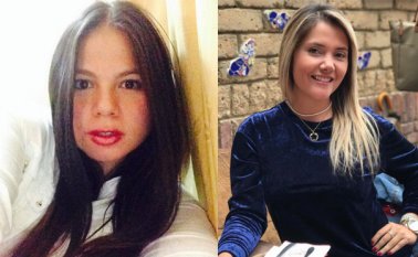 Claudia Varón (izquierda) y Dayana Jaimes (derecha). Tomadas de Instagram
