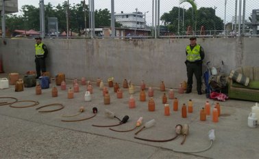 La gasolina quedó a disposición de la Dirección de Impuestos y Aduanas Nacionales (Dian). Cortesía