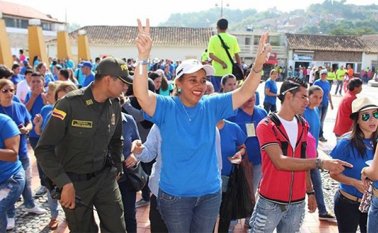 La alcaldesa de Ocaña, Miriam del Socorro Prado, pidió la intervención del Consejo Nacional Electoral para que se revise el proceso de revocatoria que está en marcha en su municipio. Archivo