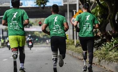 Las minas antipersonal suman más de 11.000 víctimas. AFP
