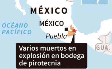 El incidente ocurrió la noche del lunes en San Isidro, en el municipio Chilchotla de Puebla. AFP