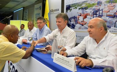 Presidente Juan Manuel Santos hace presencia en el foro Buenaventura Próspera.  colprensa