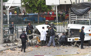 El atentado contra la Fuerza Pública fue perpetrado por disidentes del Frente 7 de las Farc, según la Armada Nacional. Colprensa