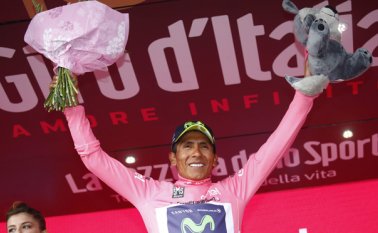 Nairo Quintana es el nuevo líder del Giro de Italia AFP