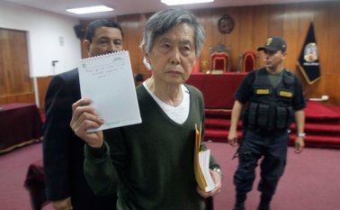 Fujimori, preso desde 2007 cumple una condena de 25 años de cárcel por corrupción y violación de los derechos humanos durante su gestión. Archivo