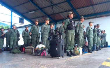 La tarde de este miércoles comenzaron a llegar las tropas anunciadas para Táchira. Gobernación del Táchira