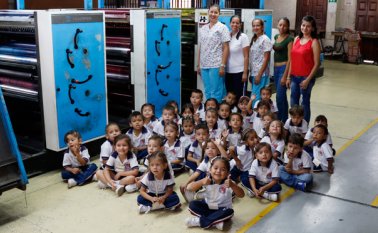 Los niños disfrutaron de la visita al principal medio de comunicación de Norte de Santander. Mario Franco