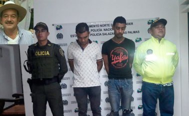 Los capturados fueron dejados a disposición de la Fiscalía General de la Nación. Policía Nacional