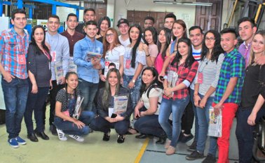 Estudiantes de comunicación social. Mario Caicedo