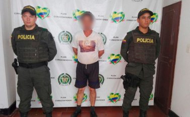 El aberrado fue cobijado con medida aseguramiento y trasladado a la cárcel. Policía Nacional