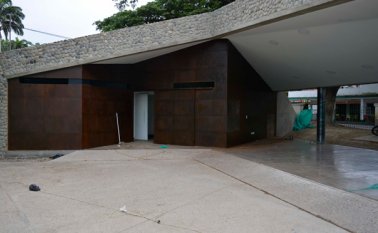 Vista del café-restaurante construido en el parque Grancolombiano de Villa del Rosario. Edinsson Figueroa