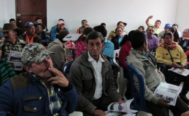 En cada predio la Gobernación se vinculará con la instalación de sistemas de riego en una hectárea de cultivo. Roberto Ospino