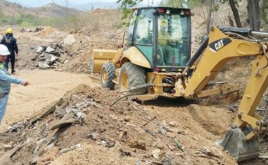 En la escombrera municipal, localizada en un lote de 10 hectáreas en la vía a El Zulia, se reciben entre 40 mil y 50 mil metros cúbicos de residuos de la construcción. Orlando Carvajal