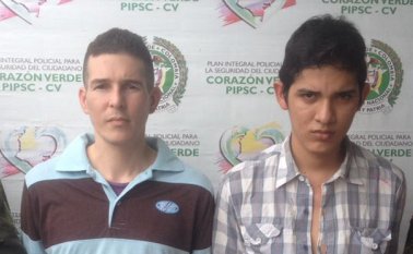 Michele Yeferson Silva Sánchez, de 31 años, y Jesús Rodrigo Quesada Orozco Policía