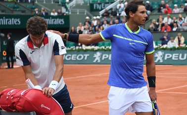 Los números de Nadal asustan: ha perdido únicamente 29 juegos en los seis partidos que ha necesitado para llegar a la final, su mejor registro en París. AFP