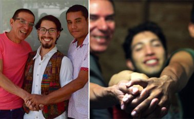 La relación de Manuel José Bermúdez Andrade, John Alejandro Rodríguez Ramírez y Víctor Hugo Prada Ardila estuvo conformada por cuatro. Su cuarto integrante murió hace cuatro años. De la Urbe / Víctor Hugo Prada