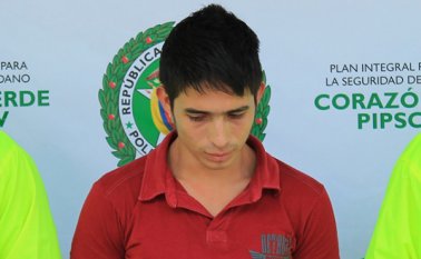 Tailor Alexis Angarita Guzmán fue detenido en diciembre de 2012. Archivo