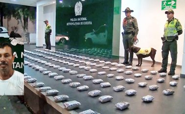 Carlos Javier Durán llevaba la marihuana encaletada en el camión. Sin embargo, los policías descubrieron el escondite. Cortesía