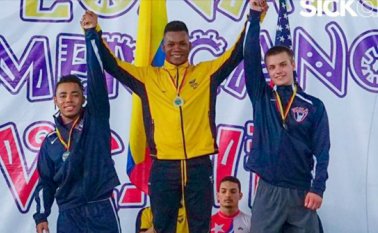 Yeison lópez hace un año en Tbilisi, Georgia, también había sido el mejor en los 77 kilogramos, esa vez en el Mundial de menores. Colprensa