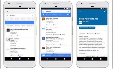 Google se asocia para esto con LinkedIn, Monster, WayUp, DirectEmployers, CareerBuilder, Glassdoor y Facebook, entre otros servicios. Tomada de Internet