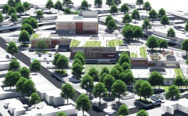 Este es uno de los modelos de Centro Educativo que proponen los estudiantes. Cortesía