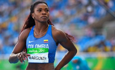 Caterine Ibargüen, la reina del salto triple, encontró una rivalidad con la que calibrarse, en la venezolana Yulimar Rojas. AFP