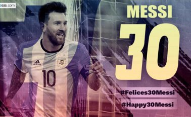 El jugador argention Lionel Messi, celebra hoy 30 años de vida. Tomada de internet