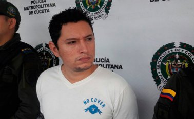 Derley Jair Bernal Quintero, de 29 años, recibió medida de aseguramiento en el centro penitenciario y carcelario de Cúcuta. Policía Nacional