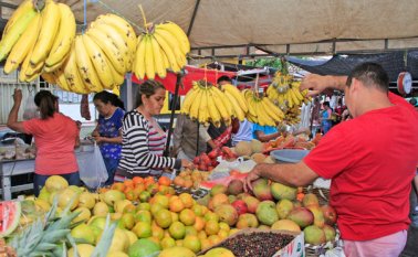 Frutas, verduras y carnes, son algunos de los productos que se pueden encontrar en el Mercado Libre que recorre los barrios de Cúcuta. Mario Caicedo