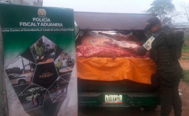 El alimento, valuado comercialmente en más de $38 millones de pesos, estaba en condiciones insalubres, siendo un producto de alto riesgo para la salud de los consumidores. Policía Nacional