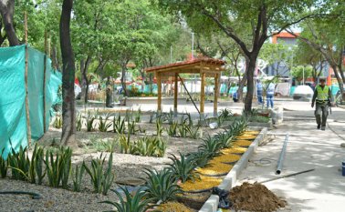 Nuevas obras de renovación urbana entrega hoy al servicio de los cucuteños la alcaldía, en el Centro Comercial a Cielo Abierto. Edisson Figueroa