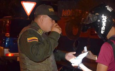 Fueron inmovilizados 136 vehículos durante esos dos días, en medio de los operativos de movilidad y seguridad desplegados en el marco del 'Plan de Embriaguez'. Cortesía