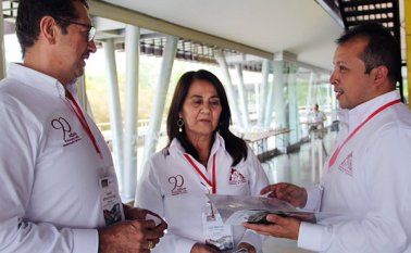 En la foto: Fabio Gómez (izquierda), Luz Marina Contreras y Ricardo Mendoza. Cortesía