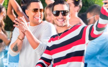 "Maluma y yo estamos locos por la canción. Cuando la terminamos, nos pusimos felices con el resultado", expresó ‘Pipe’ Peláez (izquierda). Cortesía