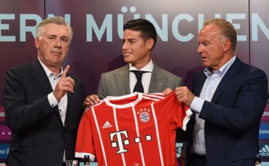 E ‘10’ de la Selección Colombia, James Rodríguez, se convierte en el quinto futbolista en el mundo que ha logrado sumar más dinero por el tema de traspasos y préstamos. AFP