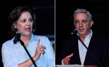 De ser electa candidata presidencial del Centro Democrático, la senadora María del Rosario Guerra tendría de fórmula al expresidente Álvaro Uribe. Colprensa
