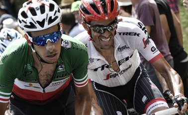 El italiano espera una tercera semana de carrera con mucho "espectáculo". AFP