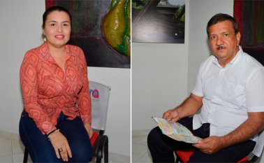 María Teresa Gélvez, subsecretaria de Turismo, y José del Carmen Ortiz Rangel, secretario de Cultura del  Municipio de Cúcuta. La Opinión