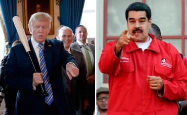 Trump manifestó que "Estados Unidos no se quedará pasivo mientras Venezuela se desmorona". AFP