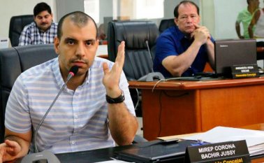 El concejal liberal Bachir Mireb calificó de irrespeto el que se hubiera aplazado el control político al secretario de Gobierno. Cortesía