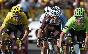 En el pasado ya venció en contrarreloj a Froome, pero Rigo Urán prefiere no pensar mucho en lo que ocurriera en otras ocasiones. AFP