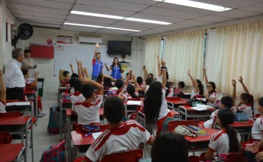 Durante los próximos dos meses, los estudiantes de colegios públicos y privados de Los Patios, estarán en maratón de lectura. Cortesía