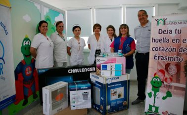 La Fundación Soñar donó un televisor y un aire acondicionado. Cortesía